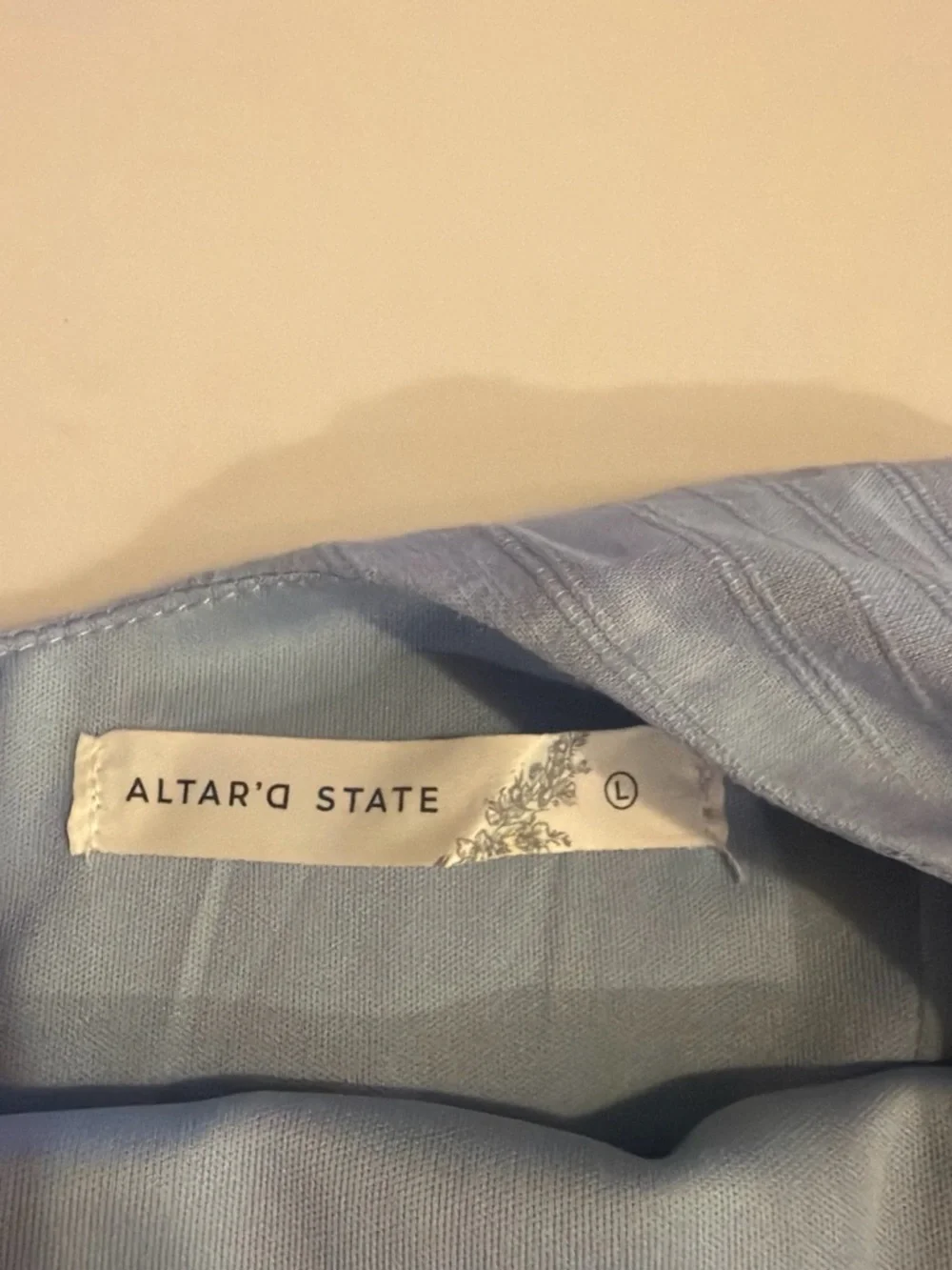 Altar'd State Light Blue Sleeveless Cotton Dress for Kids